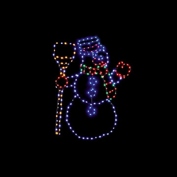 Premier Flexibrights Snowman Christmas Decoration 238 Lights - 59cm