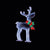 Premier Standing Reindeer With Scarf Infinity Christmas Decoration Light - 60cm