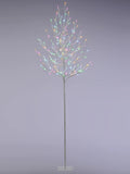 Festive Indoor or Outdoor Christmas Aurora Multi Coloured Led Twig Tree - 180cm