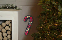 Festive Hanging Candy Cane Infinity Christmas Decoration Light - 40cm