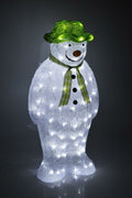 The Snowman Christmas Outdoor Garden Decoration - 55cm - 100 Ice White LED's