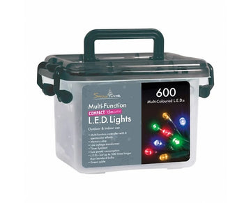 Christmas Compact Multifunction Lights - 600 Led's - Multi Colour