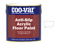 CooVar Anti Slip Acrylic Floor Paint - All Colours - All Sizes