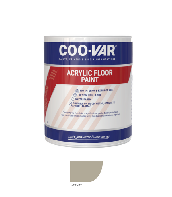 CooVar Acrylic Floor Paint - All Colours - All Sizes
