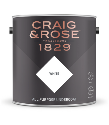 Craig and Rose 1829 Vintage Colours Undercoat White or Light Grey Paint