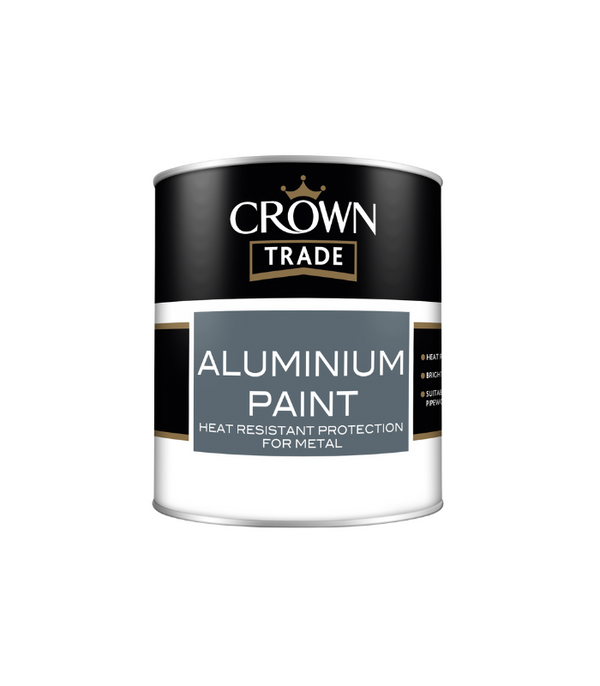 Crown Trade Aluminium Paint - Aluminium - 1L