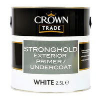 Crown Trade Strong Hold Exterior Primer Undercoat - White - 2.5 Litre