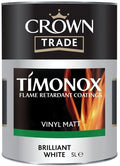 Crown Trade Timonox Vinyl Matt - Brilliant White - 5 Litre