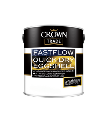 Crown Trade Fastflow Quick Dry Eggshell - White