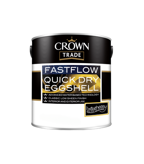 Crown Trade Fastflow Quick Dry Eggshell - White