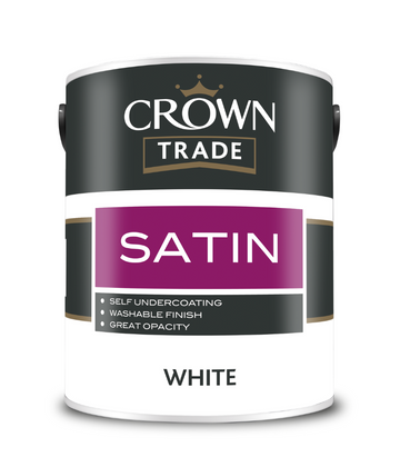 Crown Trade Satin Finish - White
