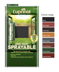 Cuprinol One Coat Sprayable Fence Treatment - All Colours - 5 Litres