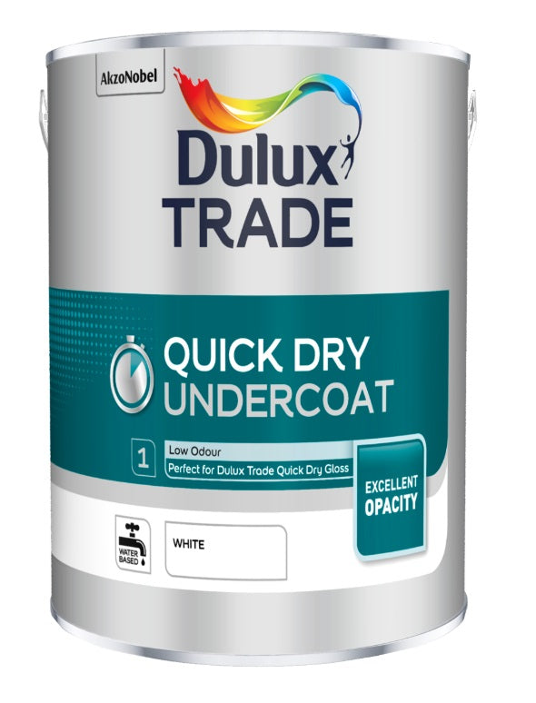Dulux Trade Quick Dry Undercoat - White - 1L / 2.5L / 5 Litres
