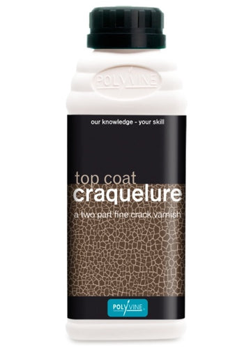 Polyvine Craquelure Top Coat / Base Coat 100ml 500ml & 1 Litre Water Based