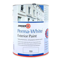 Zinsser Perma White Exterior Paint - Satin / Semi Gloss