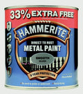 Hammerite - Smooth Direct To Rust Metal Paint - 750ML + 33% Extra Free - Silver