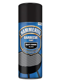 Hammerite Barbecue Paint - Aerosol Spray Paint - 400ml - Matt Black