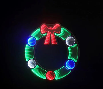 Snowtime Christmas Infinity Christmas Wreath - 60cm