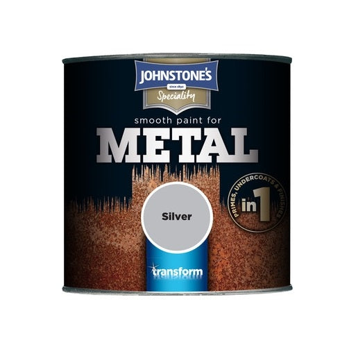 Johnstones Smooth Effect Metal Paint - Silver - 250ml
