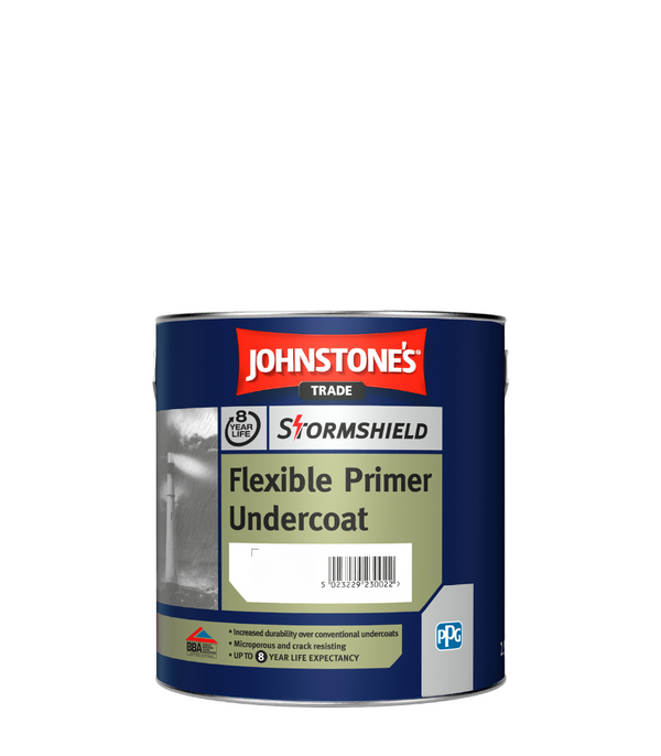 Johnstones Trade Stormshield Flexible Undercoat White or Grey - 2.5 Litre