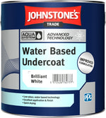 Johnstones Trade Aqua Water Based Undercoat Paint - Brilliant White or Dark Grey