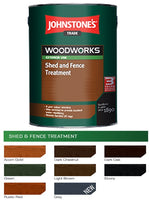 Johnstones Trade Woodworks Shed and Fence Paint  - 5 Litre - All Colours