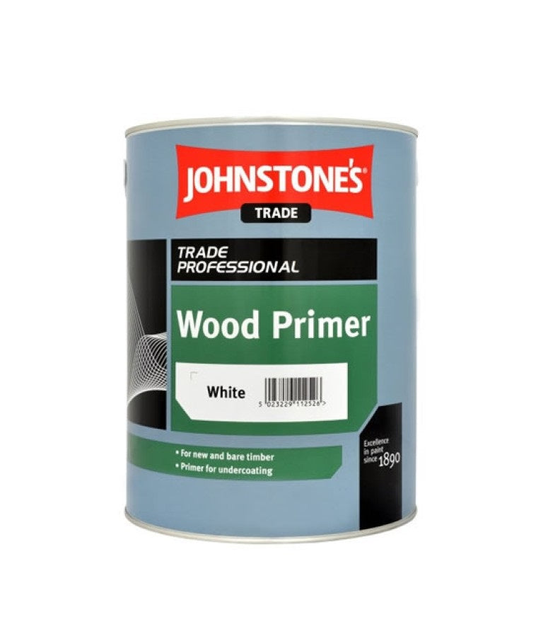 Johnstones Trade Wood Primer Paint White DIY DIRECT