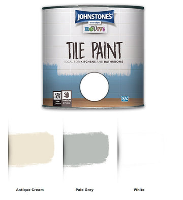 Johnstones Revive Tile Paint for Kitchens & Bathrooms - All Colours - 750ml