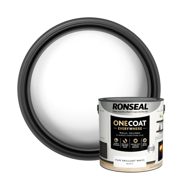 Ronseal One Coat Everywhere Matt Paint - All Colours - All Sizes