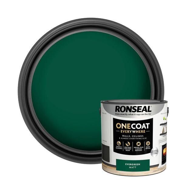 Ronseal One Coat Everywhere Matt Paint - All Colours - All Sizes