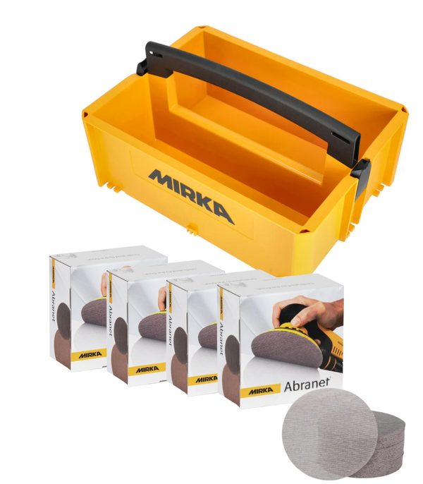 Mirka Toolbox with Abranet Bundle - 5 Piece Set