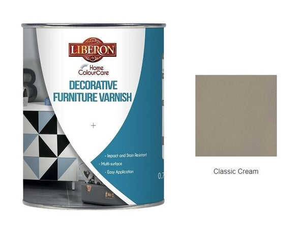 Liberon Decorative Furniture Varnish Paint - 750ml - All Colours