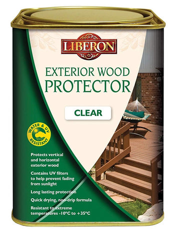 Liberon Exterior UV Wood Protector - Clear - 1 and 2.5 Litre