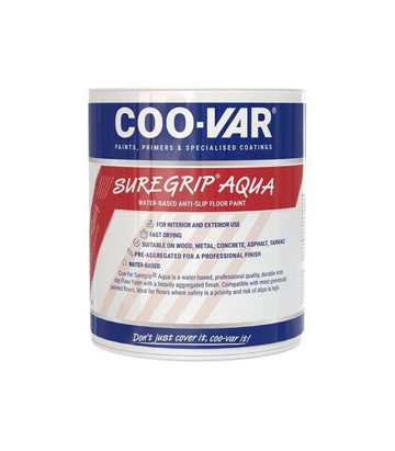 CooVar Suregrip Aqua Floor Paint - All Colours - All Sizes
