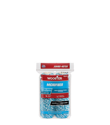 Wooster Jumbo Koter Microfiber Mini Roller Sleeves 3/8" Nap Semi Smooth - Twin Pack