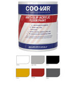 CooVar Anti Slip Acrylic Floor Paint - All Colours - All Sizes