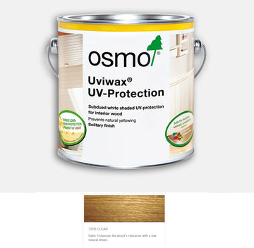 Osmo Uviwax Non Yellowing UV Protection -  Clear and White - 125ml, 750ml and 2.5L
