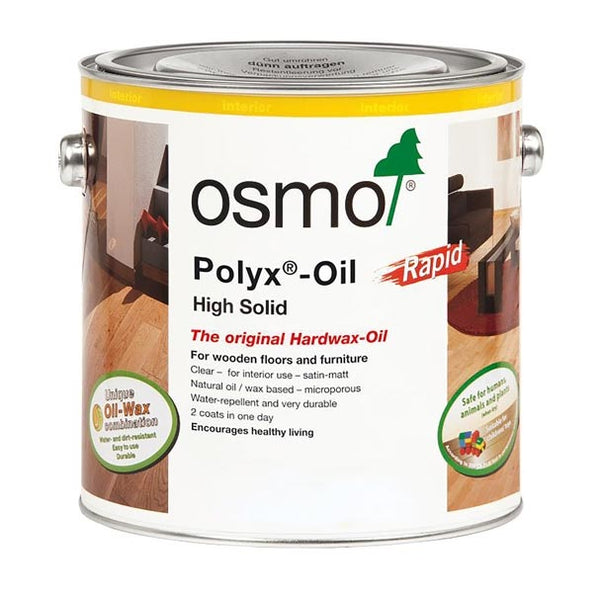 Osmo Polyx Oil Rapid - Clear or White - Satin or Matt - 2.5L and 750ml