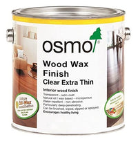 Osmo Wood Wax Finish - Clear Extra Thin - Satin - 2.5L and 750ml