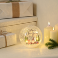 Festive Crackle Effect Lit Gonk / Gift Christmas Ball - 15cm