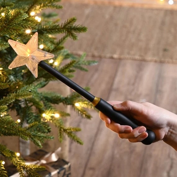 Festive Remote to Control Fairy Lights - Light Up Christmas Magic Wand Novelty