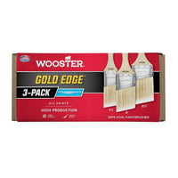 Wooster Gold Edge - Semi-Oval Angle Sash - 3 Pack Brush Set