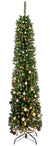 Glenmore Pine Christmas Tree - Slim Green Pencil Pine - 198 CM (6.5 Foot)