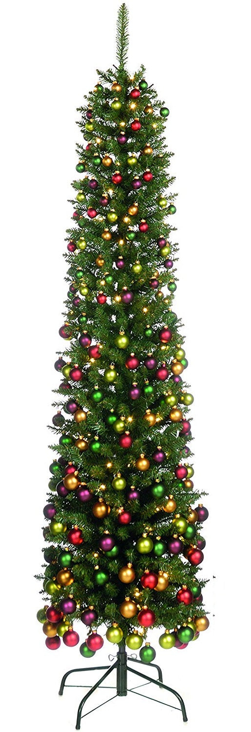 Glenmore Pine Christmas Tree - Slim Green Pencil Pine - 198 CM (6.5 Foot)