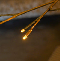 Festive Champagne Twig Christmas Tree With Trad Warm White LEDs - 3ft (90cm)