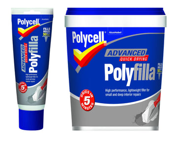 Polycell Advanced Polyfilla Filler - Ready Mixed - Tube or Tub