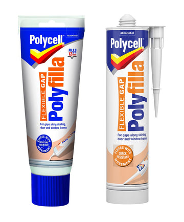 Polycell Polyfilla Flexible Gap Filler - Cartridge or Ready Mixed Tube