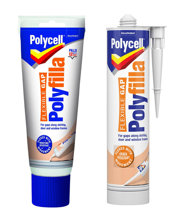 Polycell Polyfilla Flexible Gap Filler - Cartridge or Ready Mixed Tube