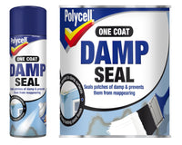 Polycell One Coat Damp Seal - Paint or Aerosol - All Sizes