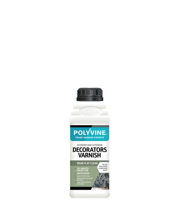 Polyvine Decorators Varnish Available in Gloss, Satin, Dead Flat